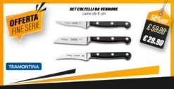 SET COLTELLI PER VERDURE