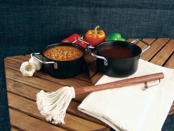 PENTOLA ANTIADERENTE PER COTTURA SUL BARBECUE 4 PENTOLA ANTIADERENTE PER COTTURA SUL BARBECUE - immagine 2