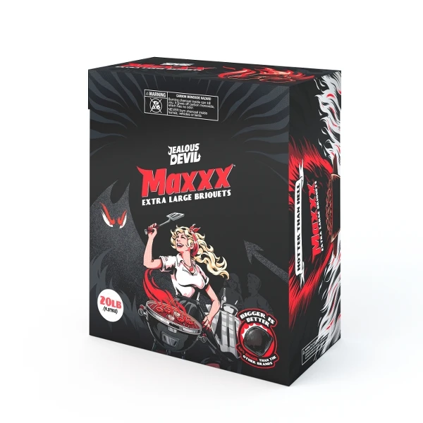 MAXXX - BRICCHETTE DI CARBONE - 20 LB (KG 9,1) 3 MAXXX - BRICCHETTE DI CARBONE - 20 LB (KG 9,1)