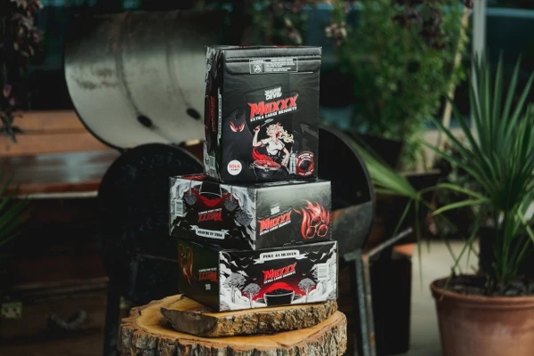 MAXXX - BRICCHETTE DI CARBONE - 20 LB (KG 9,1) 7 MAXXX - BRICCHETTE DI CARBONE - 20 LB (KG 9,1) - immagine 5