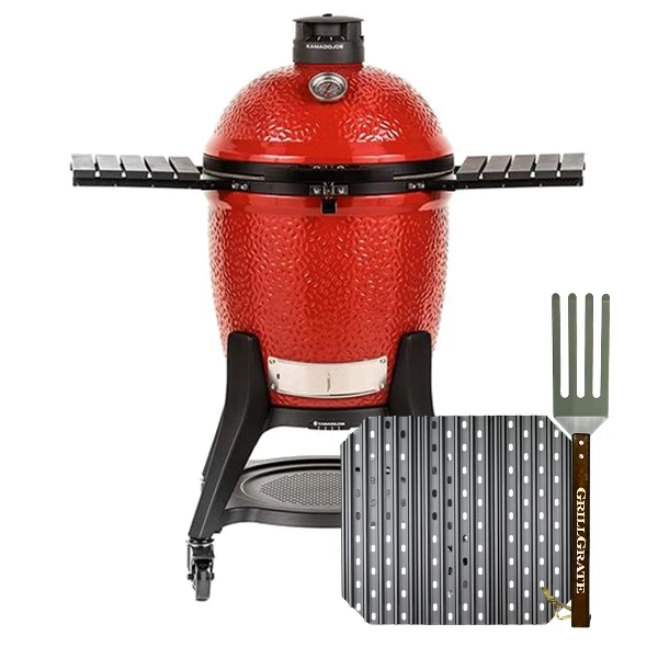 SET 3 GRIGLIE 34,92 CM PER KAMADO JOE E BGE MEDIUM 4 SET 3 GRIGLIE 34,92 CM PER KAMADO JOE E BGE MEDIUM - immagine 2