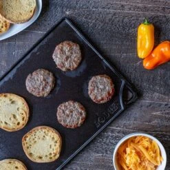 Lodge PIASTRA GRIGLIA REVERSIBILE 42X24 CM -Mailgarden Negozio LDP3 03