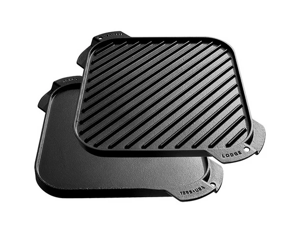 Lodge PIASTRA GRIGLIA REVERSIBILE 26X26 CM 3 Lodge PIASTRA GRIGLIA REVERSIBILE 26X26 CM