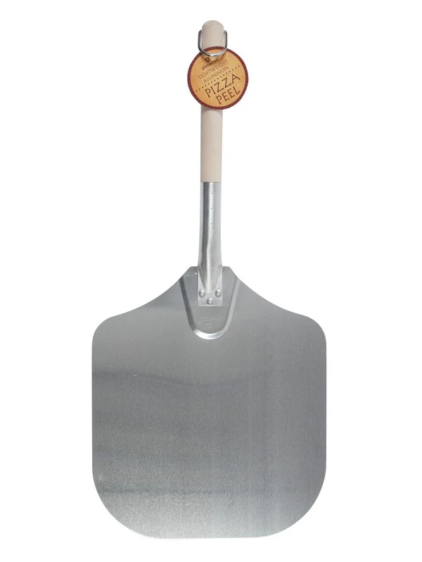 PALA PER PIZZA IN ALLUMINIO CON MANICO IN LEGNO 4 PALA PER PIZZA IN ALLUMINIO CON MANICO IN LEGNO - immagine 2