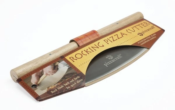 TAGLIA PIZZA IN ACCIAIO CON MANICO IN LEGNO 5 TAGLIA PIZZA IN ACCIAIO CON MANICO IN LEGNO - immagine 3