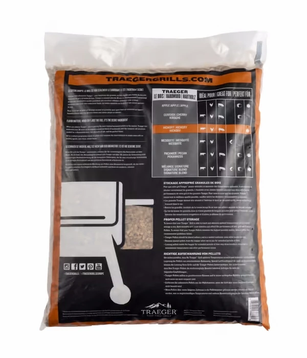 Traeger FSC - HICKORY PELLETS - 9 KG 4 Traeger FSC - HICKORY PELLETS - 9 KG - immagine 2