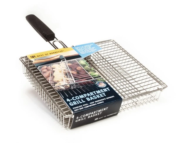 GRIGLIA UNIVERSALE 4 SCOMPARTI PER BARBECUE 3 GRIGLIA UNIVERSALE 4 SCOMPARTI PER BARBECUE